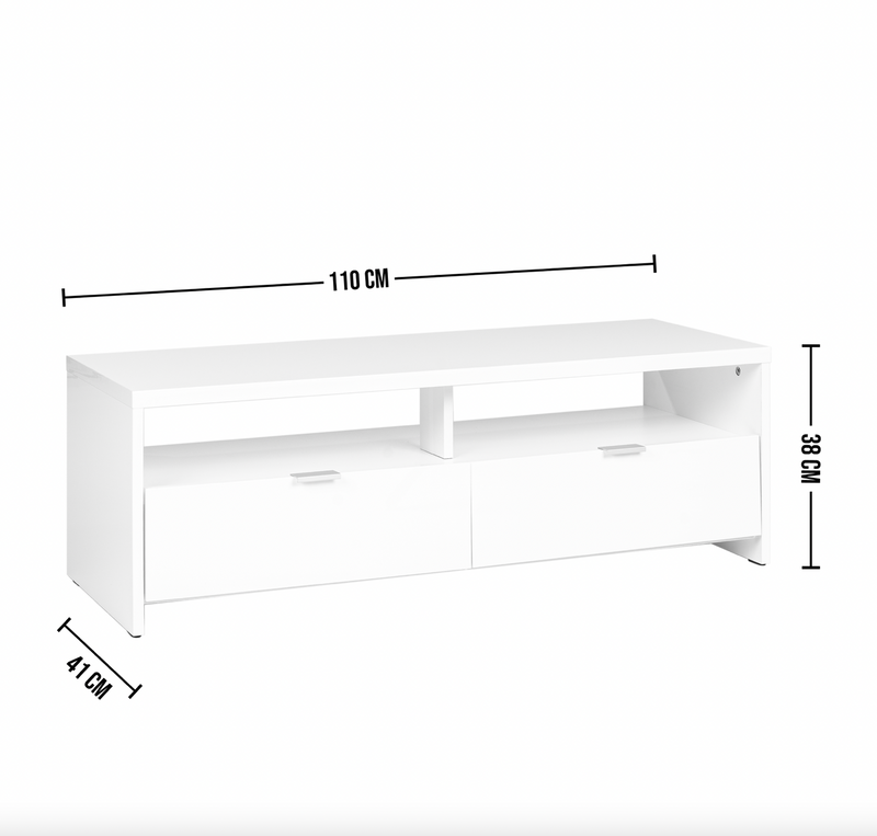 BANCO - Design TV stand with storage in ash oak