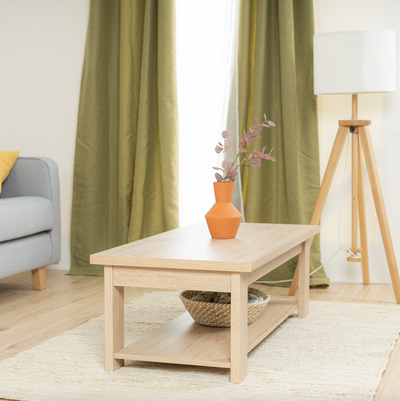 COLINE - Modern coffee table in ceruse oak
