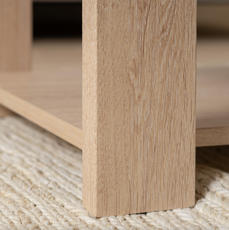 COLINE - Modern coffee table in ceruse oak