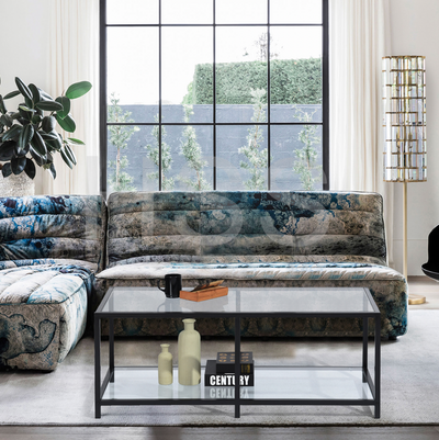 JUSTIN - Glass coffee table - Rectangular