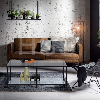 JUSTIN - Glass coffee table - Rectangular