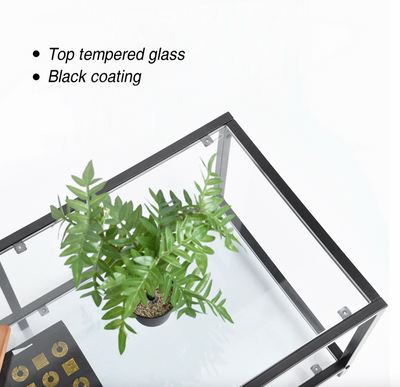 JUSTIN - Glass coffee table - Rectangular