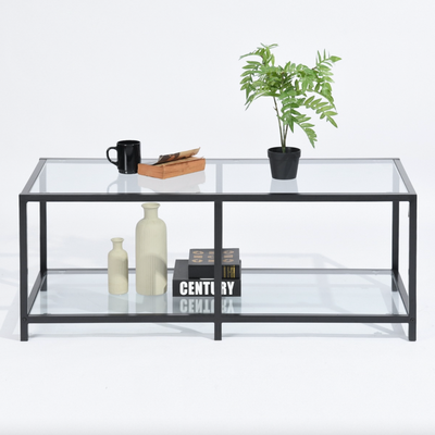 JUSTIN - Glass coffee table - Rectangular