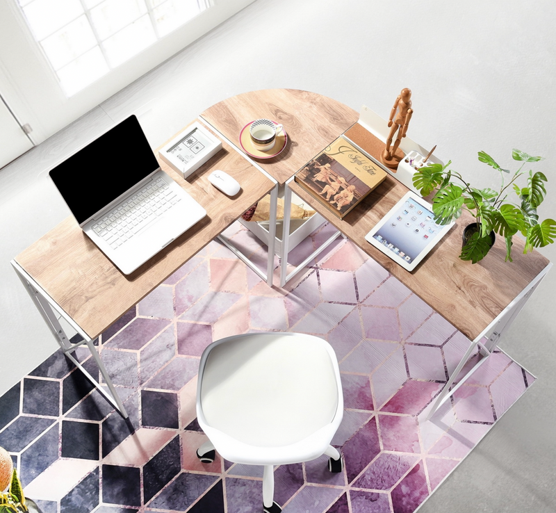 ALBERTIN - Reversible folding corner desk