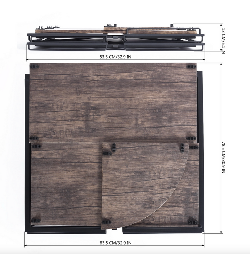 ALBERTIN - Reversible folding corner desk