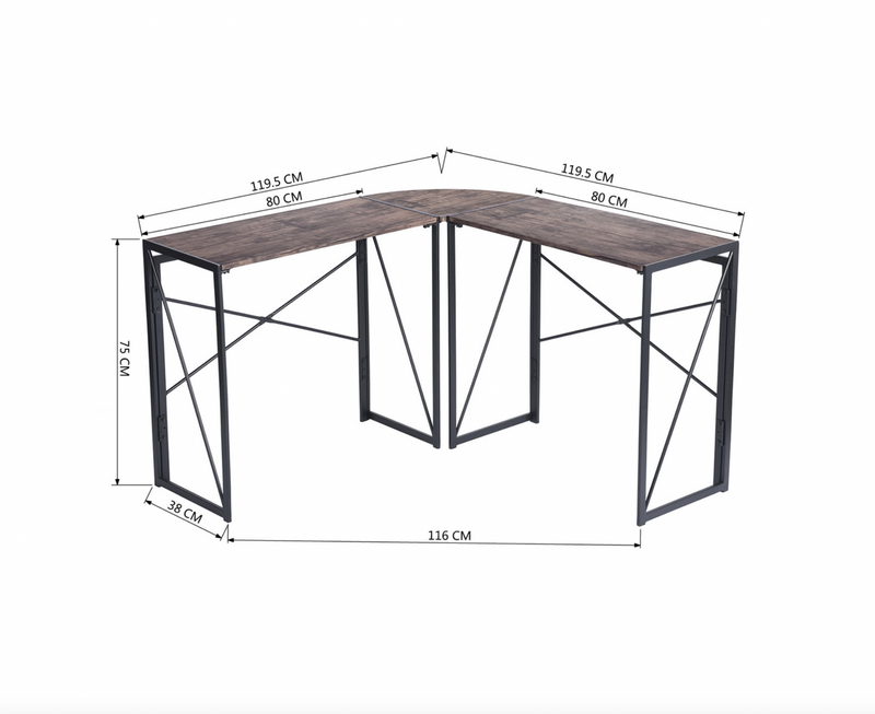 ALBERTIN - Reversible folding corner desk