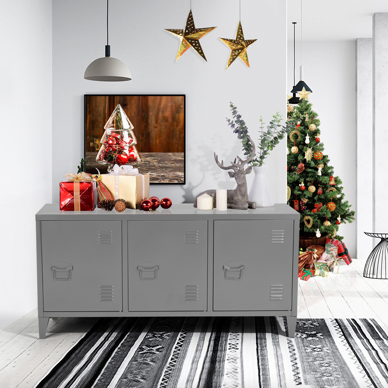 MATAPOURI - TV cabinet with metal box