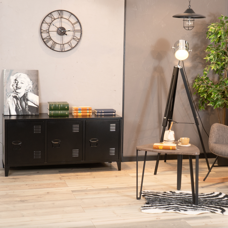 MATAPOURI - TV cabinet with metal box
