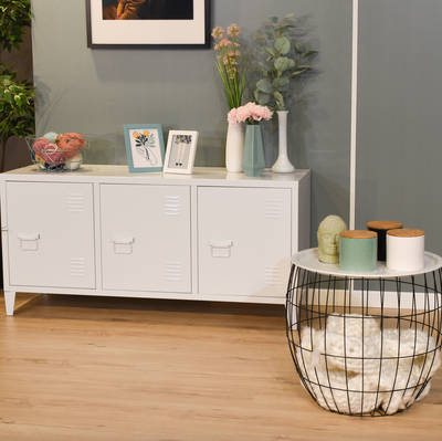 MATAPOURI - TV cabinet with metal box
