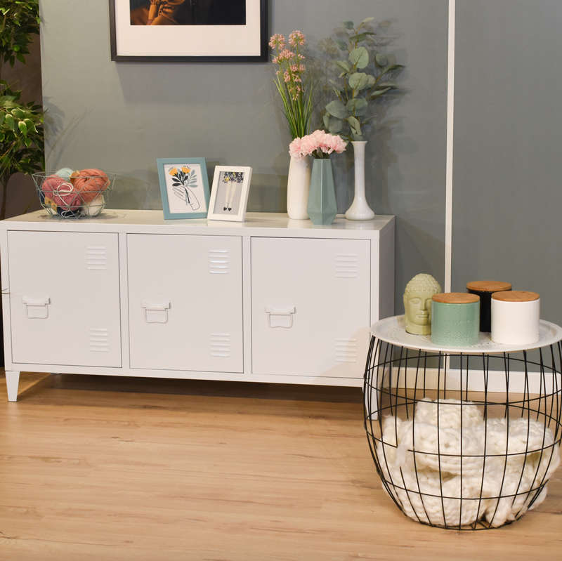 MATAPOURI - TV cabinet with metal box