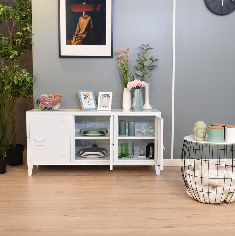 MATAPOURI - TV cabinet with metal box