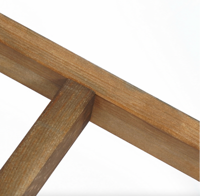 RORIC - Solid wood retro bar stools - Set of 2