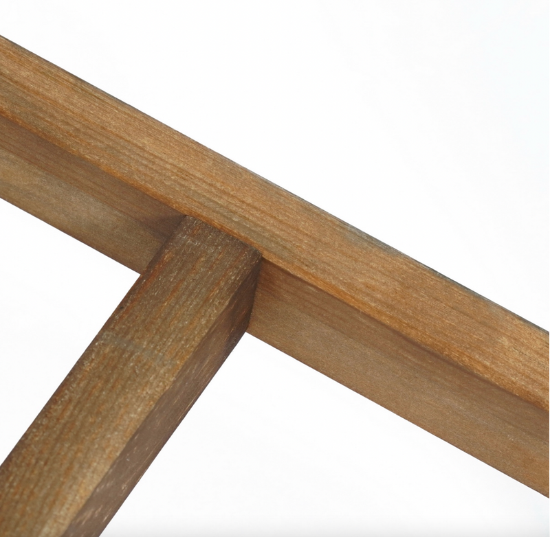 RORIC - Solid wood retro bar stools - Set of 2