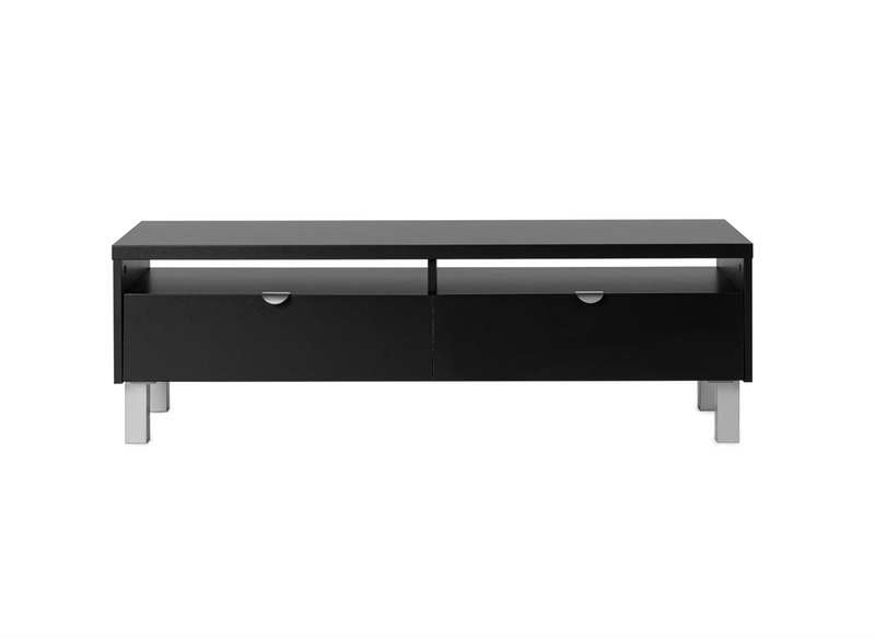 SAMY - TV stand in white Design TV stand with storage in black