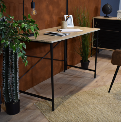 TASMAN - Wooden desk with metal structure