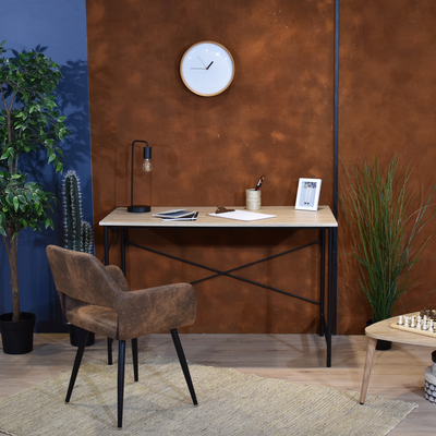 TASMAN - Wooden desk with metal structure