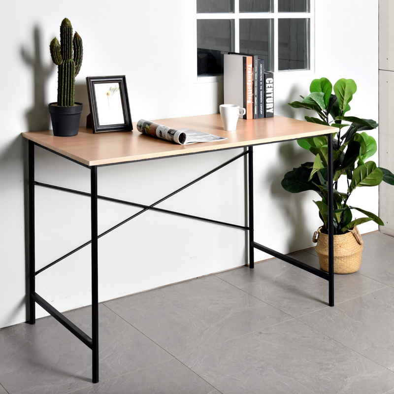 TASMAN - Wooden desk with metal structure