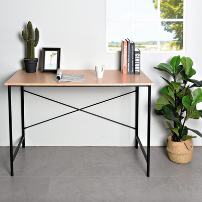 TASMAN - Wooden desk with metal structure