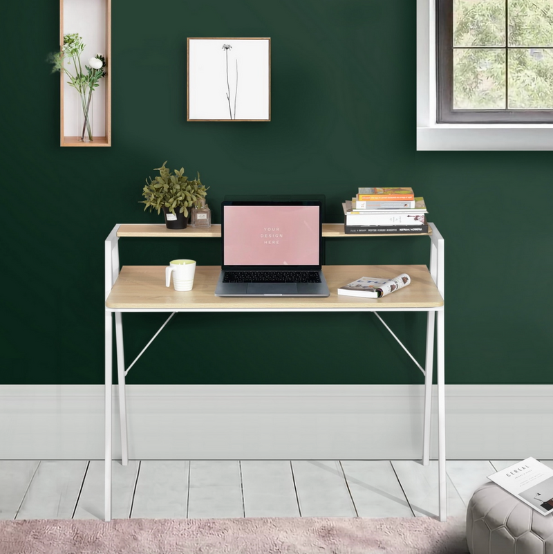 WILLETT - Desk with storage shelf