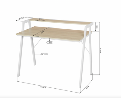 WILLETT - Desk with storage shelf