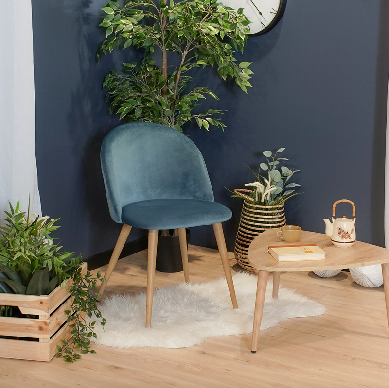 ZOMBA - Scandinavian velvet chairs
