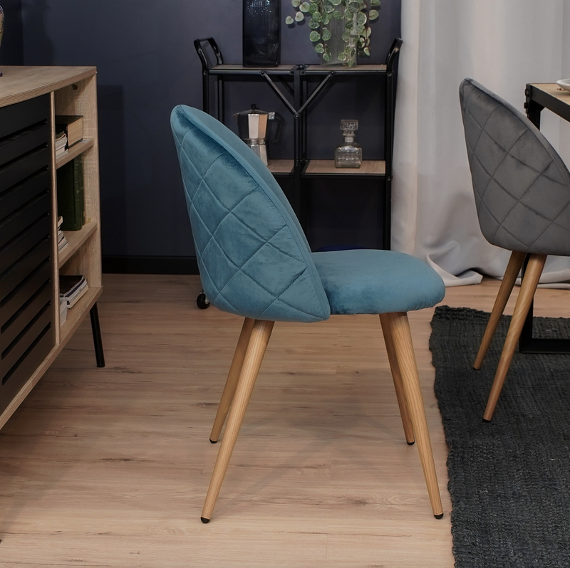 ZOMBA - Scandinavian velvet chairs