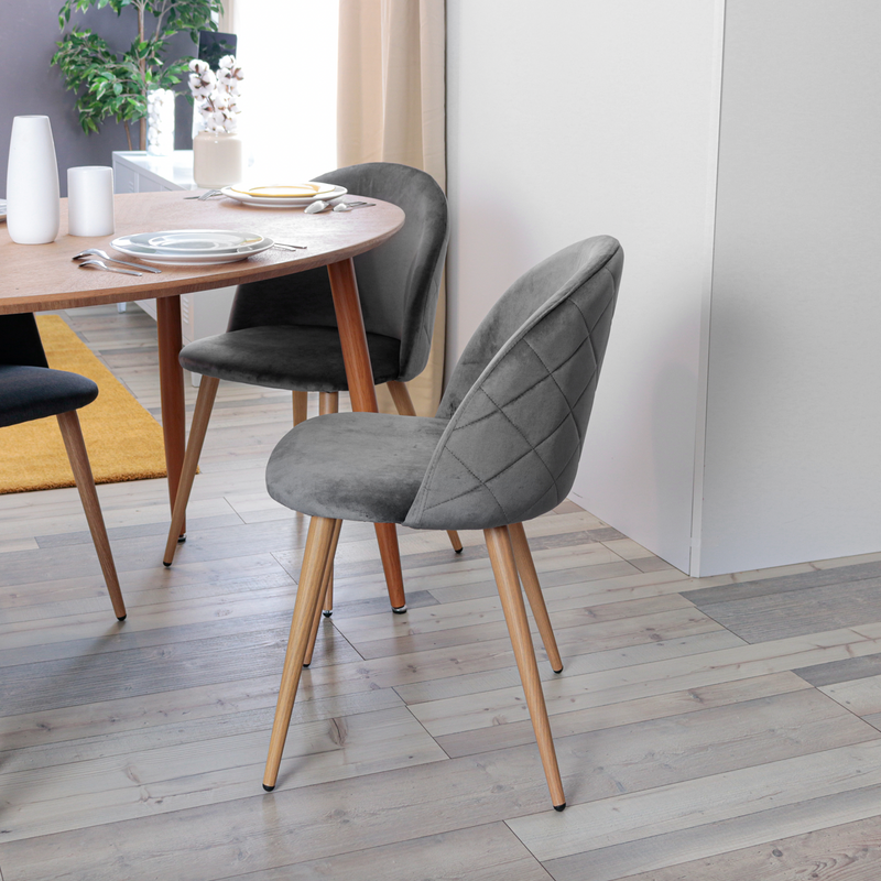 ZOMBA - Scandinavian velvet chairs