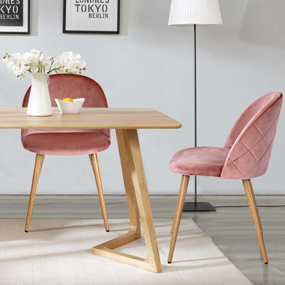 ZOMBA - Scandinavian velvet chairs